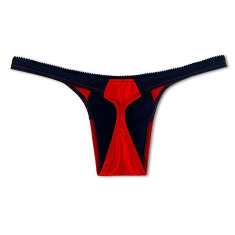 Devotion Satin Thong, Thorn Red