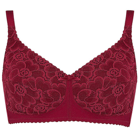 Elizabeth Pocket Bra, Burgundy