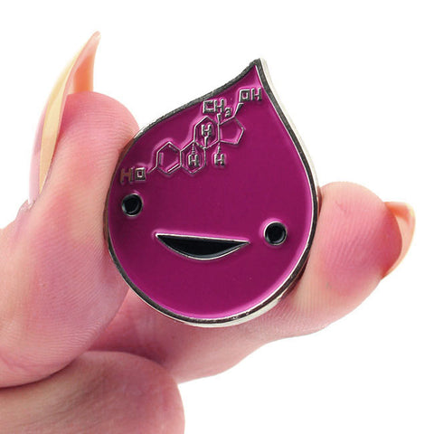 Estrogen Art Enamel Lapel Pin