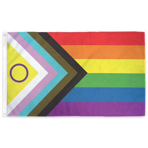Intersex Inclusive Progress Pride Flag 3 feet x 2 feet