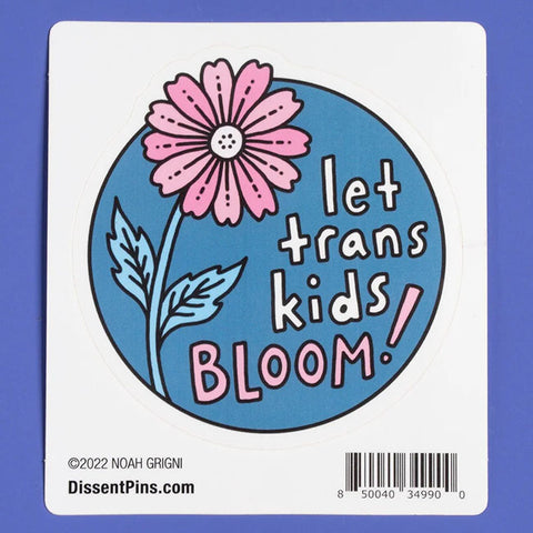 Sticker: Let Trans Kids Bloom