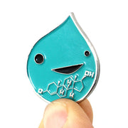 Testosterone Art Enamel Lapel Pin