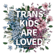 Trans Kids Are Loved T-Shirt, Silver