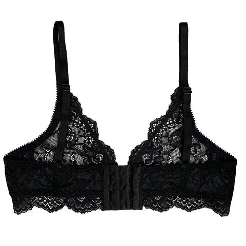 Girl's First Lace Bralette, Black