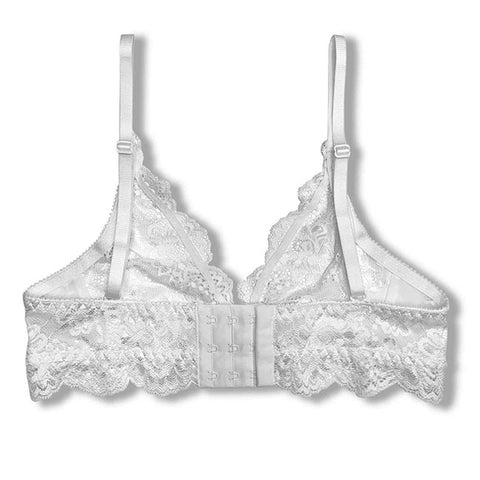 Girl's First Lace Bralette, White